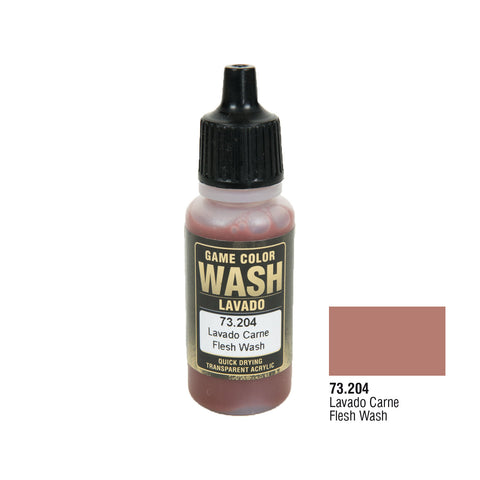 Vallejo 73.204 Game Color Wash: Flesh Wash, 17ml