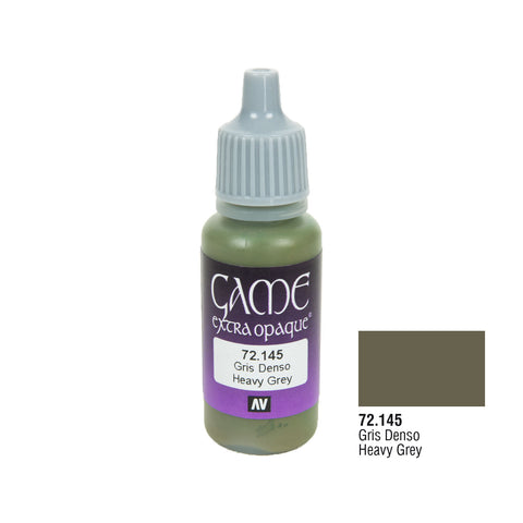 Vallejo 72.145 Game Extra Opaque: Heavy Grey, 17ml