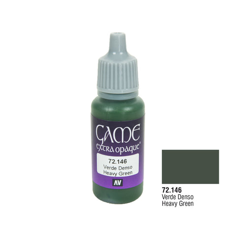 Vallejo 72.146 Game Extra Opaque: Heavy Green, 17ml