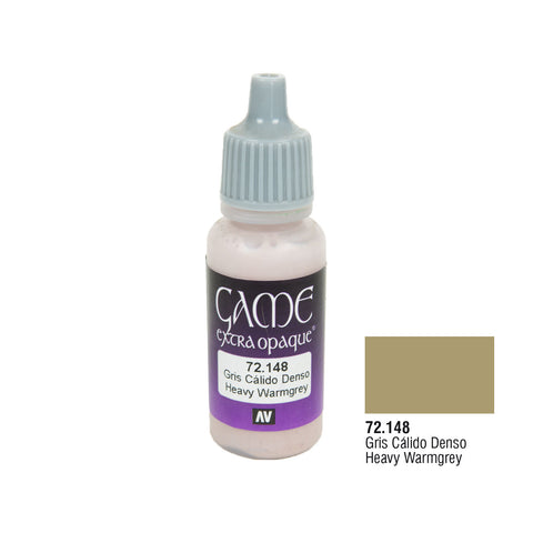 Vallejo 72.148 Game Extra Opaque: Heavy Warmgrey, 17ml