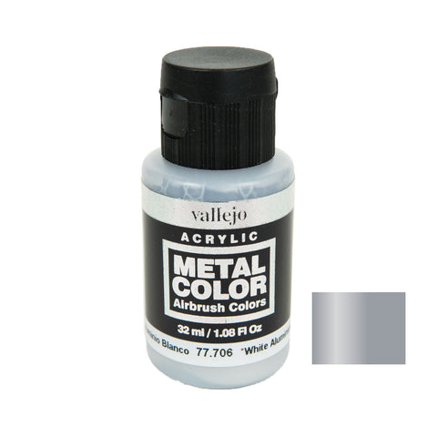 Vallejo 77.706 Metal Color: White Aluminium (32 ml)