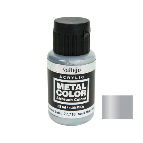 Vallejo 77.716 Metal Color: Semi Matte Aluminium (32ml)