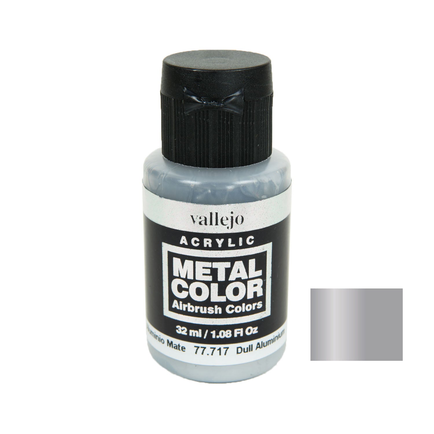 Vallejo 77.717 Metal Color: Dull Aluminium (32 ml) – Titan Bear Gaming