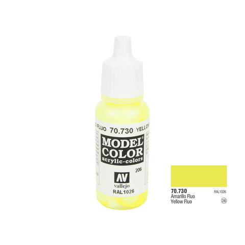 Vallejo 70.730 Model Color: Fluorescent Yellow, 17ml