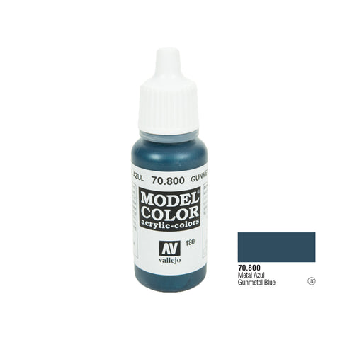 Vallejo 70.800 Model Color: Gunmetal Blue, 17ml