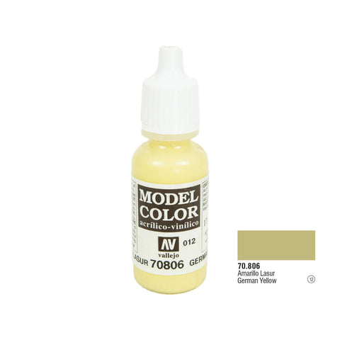 Vallejo 70.806 Model Color: German Yellow, 17ml