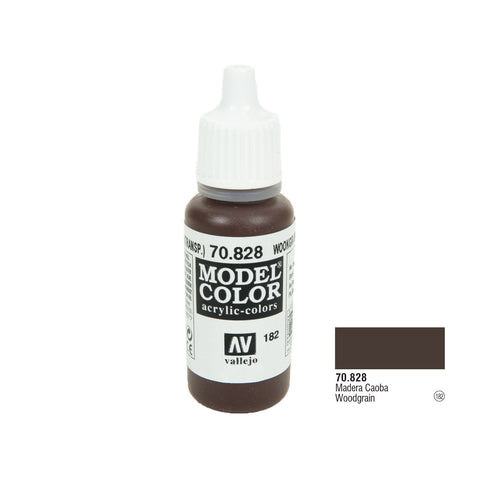 Vallejo 70.828 Model Color: Woodgrain - Transparent, 17ml