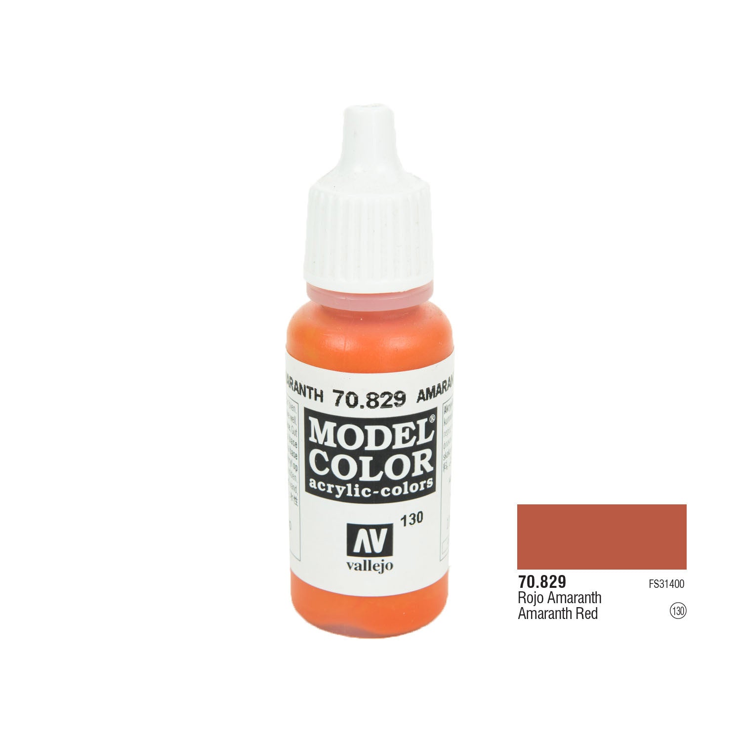 Vallejo 70.829 Model Color: Amarantha Red, 17ml