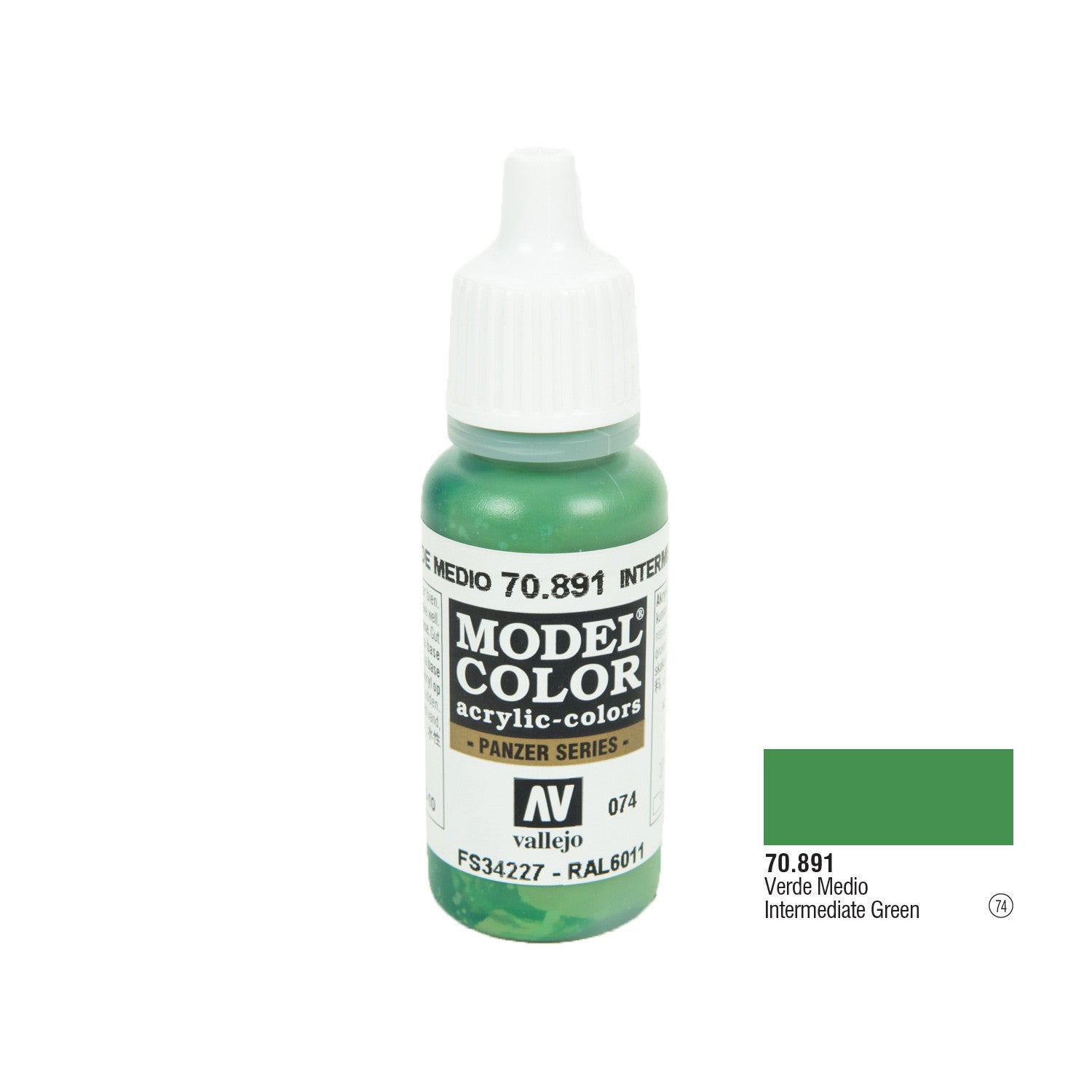 Vallejo Model Color - Intermediate Green (17 ml)