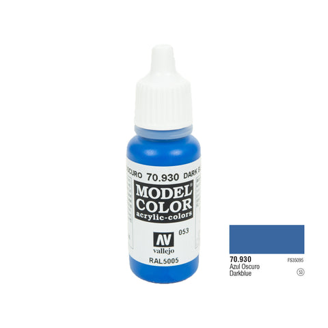 Vallejo 70.930 Model Color: Dark Blue, 17ml