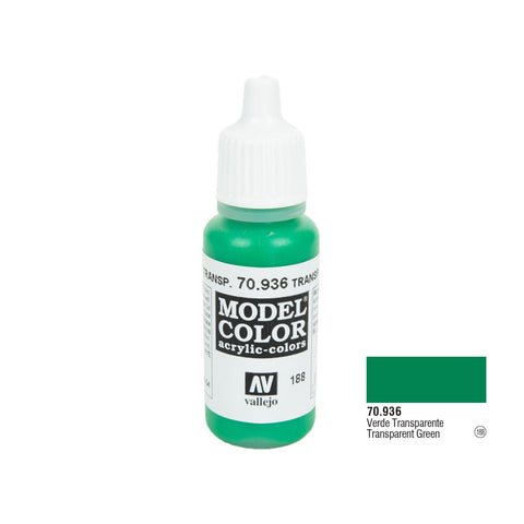 Vallejo 70.936 Model Color: Green (transparent), 17ml