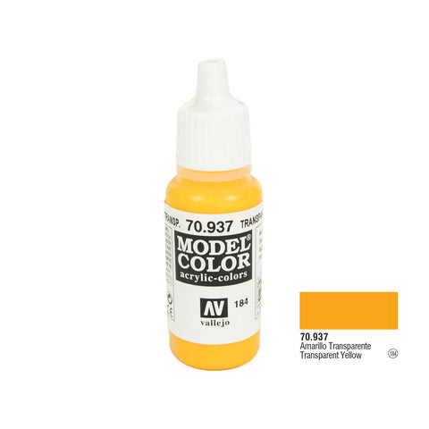 Vallejo 70.937 Model Color: Yellow (transparent), 17ml