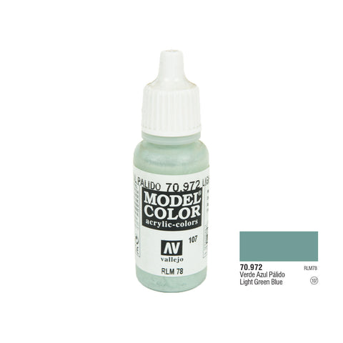 Vallejo 70.972 Model Color: Light Green Blue, 17ml