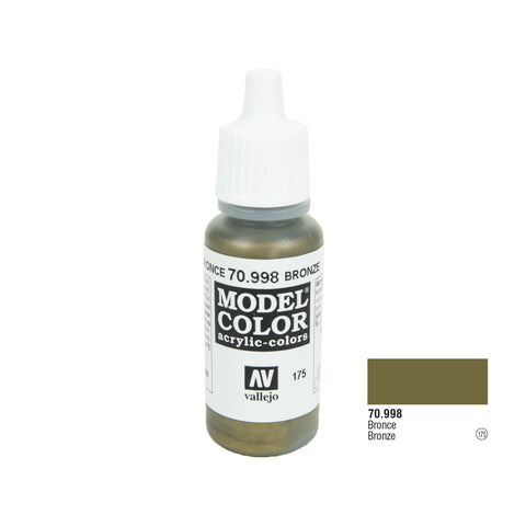 Vallejo 70.998 Model Color: Bronze, 17ml