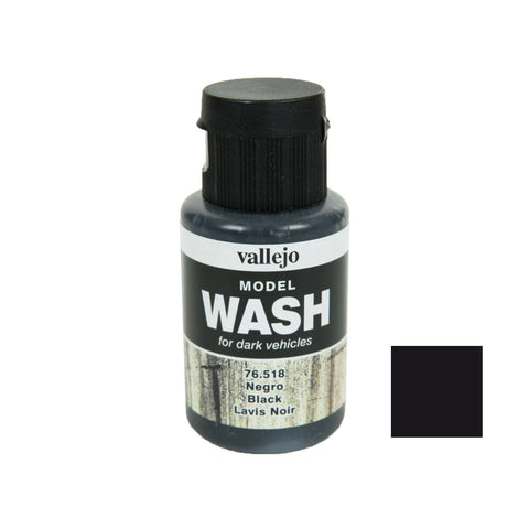 Vallejo 76.518 Model Wash: Black, 35ml