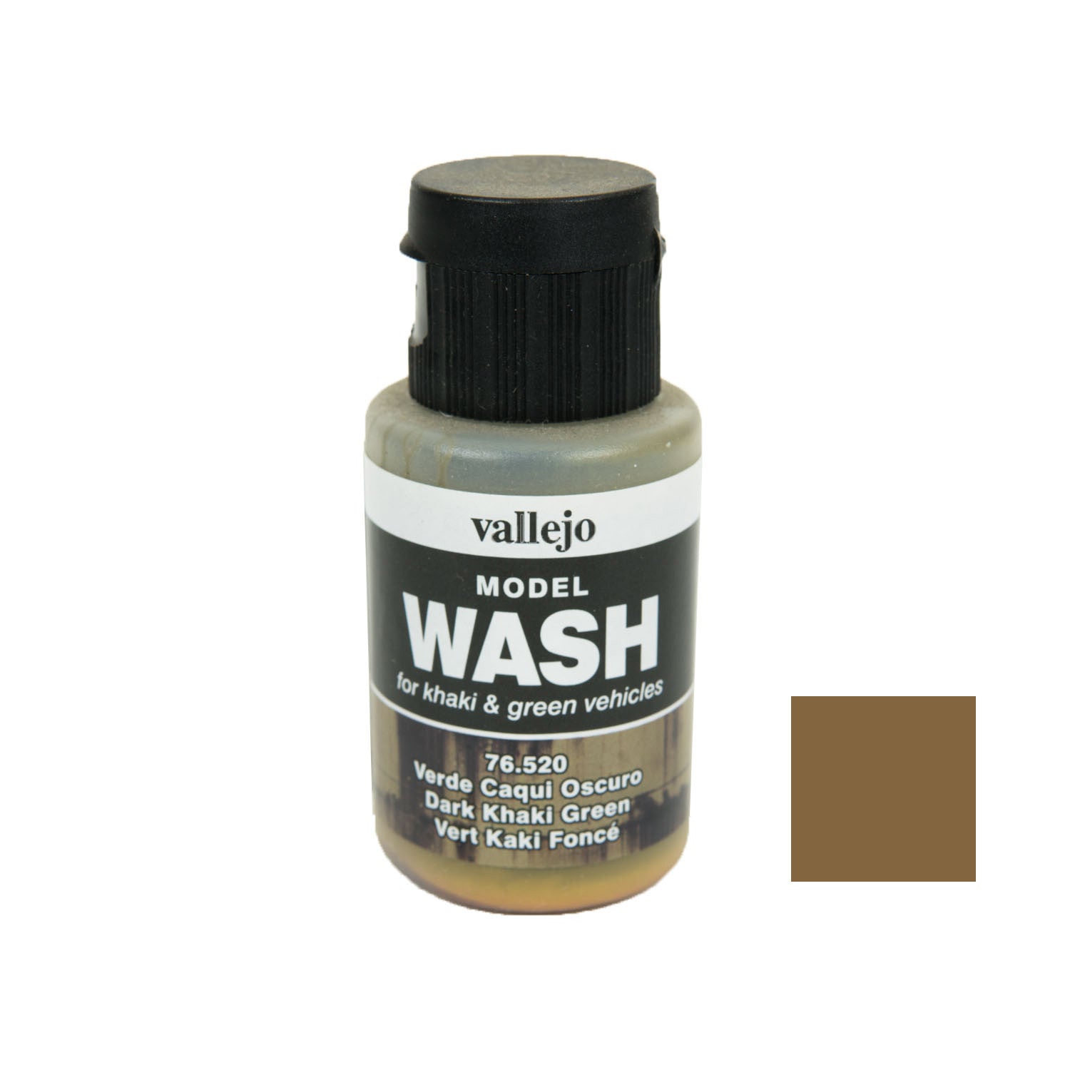 Vallejo 76.520 Model Wash: Dark Khaki Green, 35 ml
