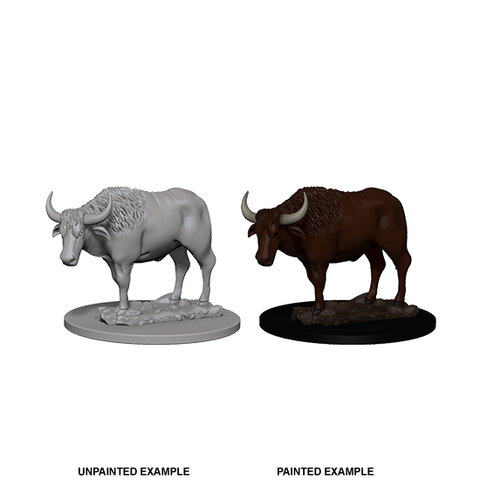 WizKids Deep Cuts™ Unpainted Miniatures: 73099 Oxen
