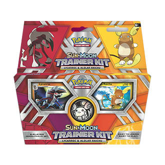 Pokemon TCG Sun & Moon Trainer Kit - Lycanroc and Alolan Raichu 2-Player Set