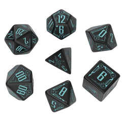 Galactic Dice Set Black & Blue